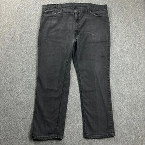 Levi's Jeans‎ Mens 42x29 Black Denim 541 Skinny Distressed Cotton Blend